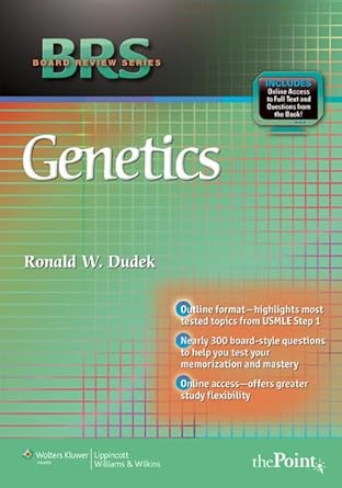 BRS Genetics (Board Review Series) by Dr. Ronald W. Dudek PhD | LWW; 1st edition
