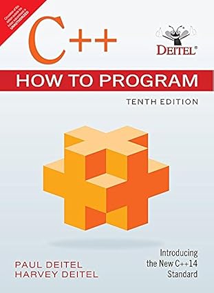 C++ How to Program (10th Edition) by Paul J. Deitel | PEARSON INDIA