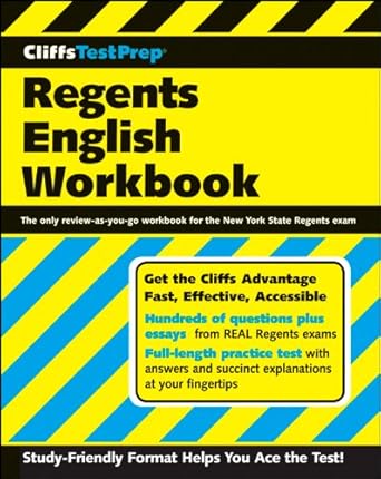 CliffsTestPrep Regents English Workbook by American BookWorks Corporation | Cliffs Notes; Workbook edition