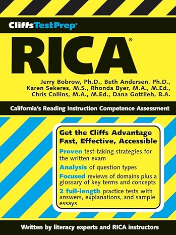 CliffsTestPrep RICA by Jerry Bobrow | Wiley Publishing; 1st edition