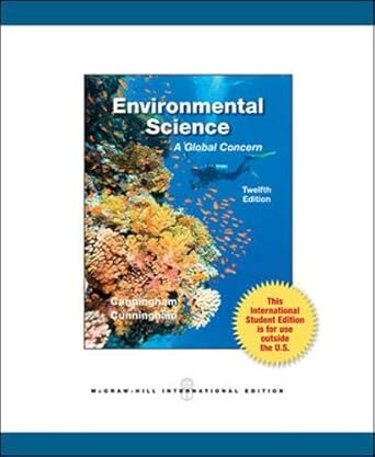 Environmental Science: A Global Concern 12th Revised edition by Cunningham, William P., Cunningham, Mary Ann (2011) Paperback by William P Cunningham | Mcgraw Hill Higher Education; 12th Revised edition