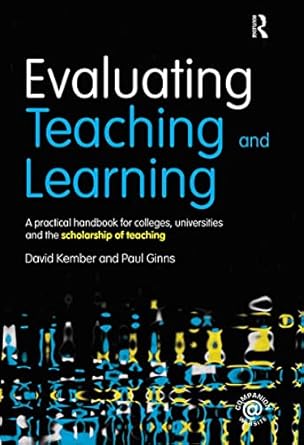 Evaluating Teaching and Learning by David Kember | Routledge; 1st edition