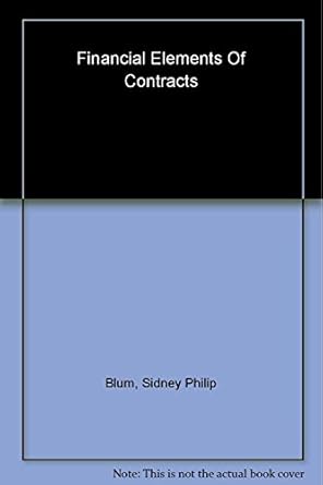 Financial Elements of Contracts: Drafting, Monitoring and Compliance Audits by Sidney Blum | Oxford University Press; 1st edition
