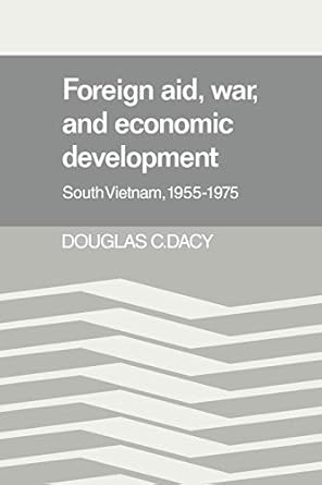 Foreign Aid, War, and Economic Development: South Vietnam, 1955–1975 by Douglas C. Dacy | Cambridge University Press