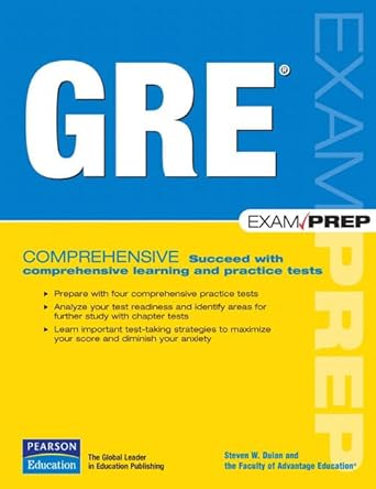 GRE Exam Prep by Steven W. Dulan | Pearson It Certification; 1st edition