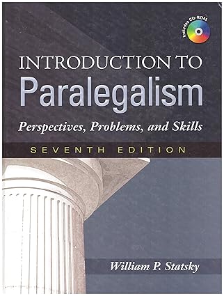 Introduction to Paralegalism: Perspectives, Problems and Skills by William P. Statsky | Cengage Learning