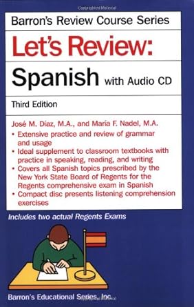Let's Review Spanish (Barron's Review Course) (Spanish Edition) by Jose Diaz | B E S Pub Co; Revised edition