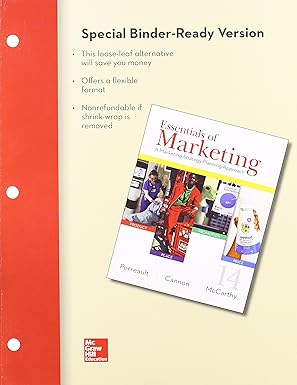 LOOSE-LEAF ESSENTIALS OF MARKETING by William Perreault, Jr. | McGraw-Hill Education