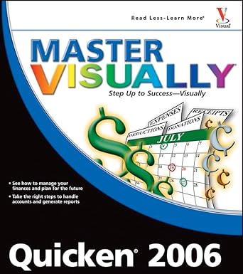 Master VISUALLY Quicken 2006 by Elaine Marmel | Visual; 1st edition