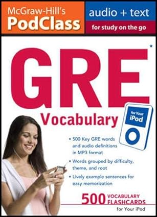 McGraw-Hill's PodClass GRE Vocabulary (MP3 Disk) by Steven Dulan | McGraw-Hill Education
