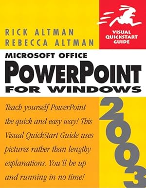 Microsoft Office PowerPoint 2003 for Windows by Rebecca Bridges Altman | Peachpit Pr; 1st edition