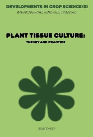 Plant Tissue Culture: Theory and Practice by S. S. Bhojwani | Elsevier Science