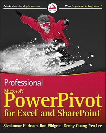 Professional Microsoft PowerPivot for Excel and SharePoint by Sivakumar Harinath | Wrox; 1st edition