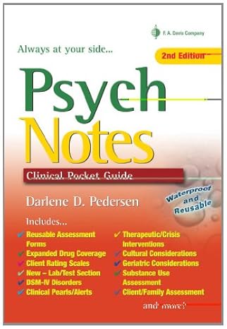 PsychNotes: Clinical Pocket Guide, 2nd Edition by Darlene D. Pedersen | F.A. Davis Company; 2nd edition