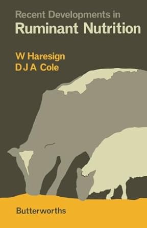 Recent Developments in Ruminant Nutrition by W. Haresign | Butterworth-Heinemann