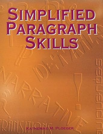 Simplified Paragraph Skills by Katherine Ploeger | Ntc Pub Group
