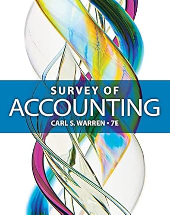Survey of Accounting by Carl Warren | Cengage Learning