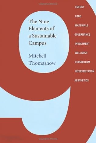 The Nine Elements of a Sustainable Campus by Mitchell Thomashow | Mit Pr