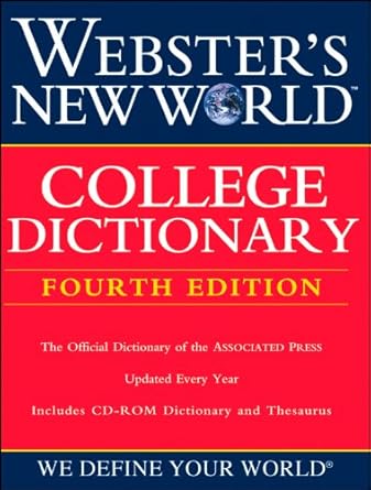 Webster's New World College Dictionary, Fourth Edition (Book with CD-ROM) by The Editors of the Webster's New World Dictionaries | Webster's New World; 4th edition