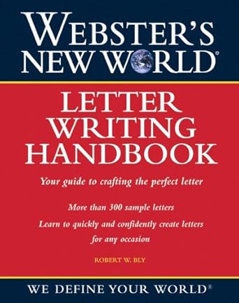 Webster's New World Letter Writing Handbook by Robert Bly | Webster's New World; 1st edition